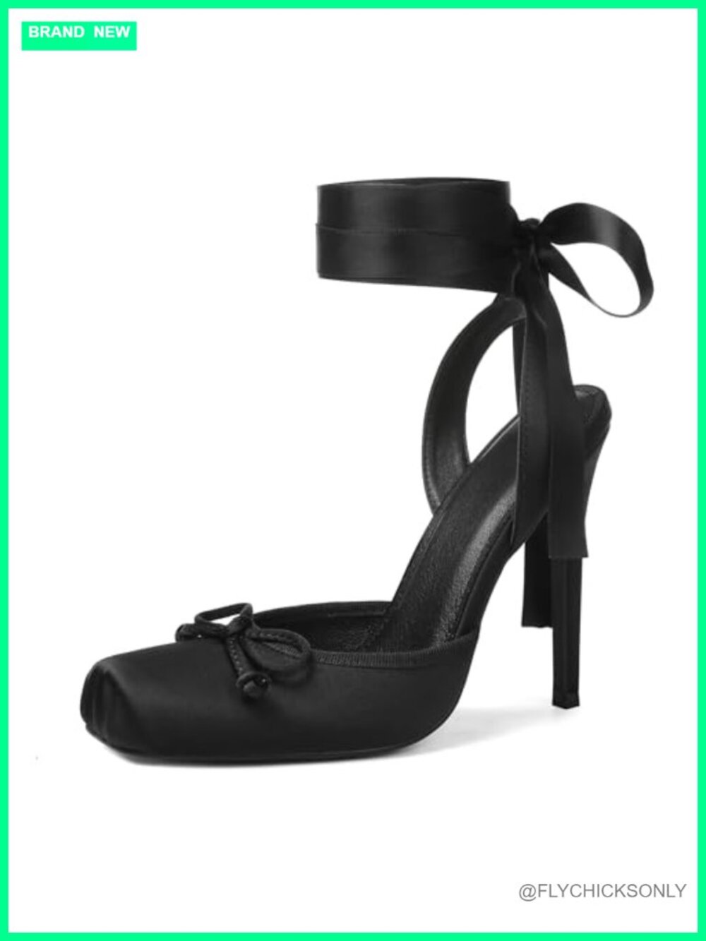 Satin Strappy Bow Lace Up Closed Toe Heels Stiletto Pumps
